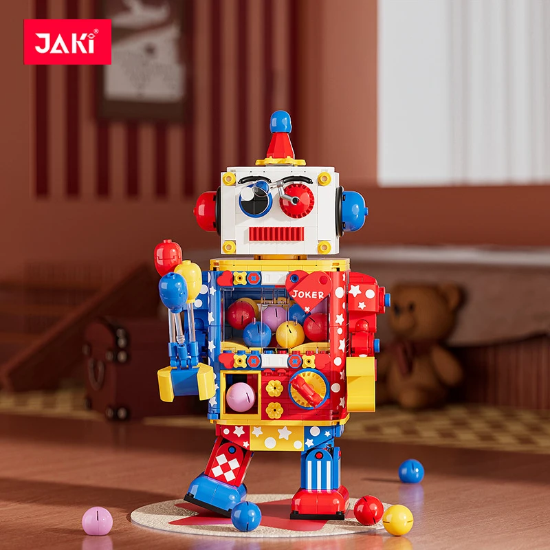 Joker Twist Egg Robot MOC Bricks Truth or Dare Funny Family Party Game for Children Building Blocks toy JAKI 8219