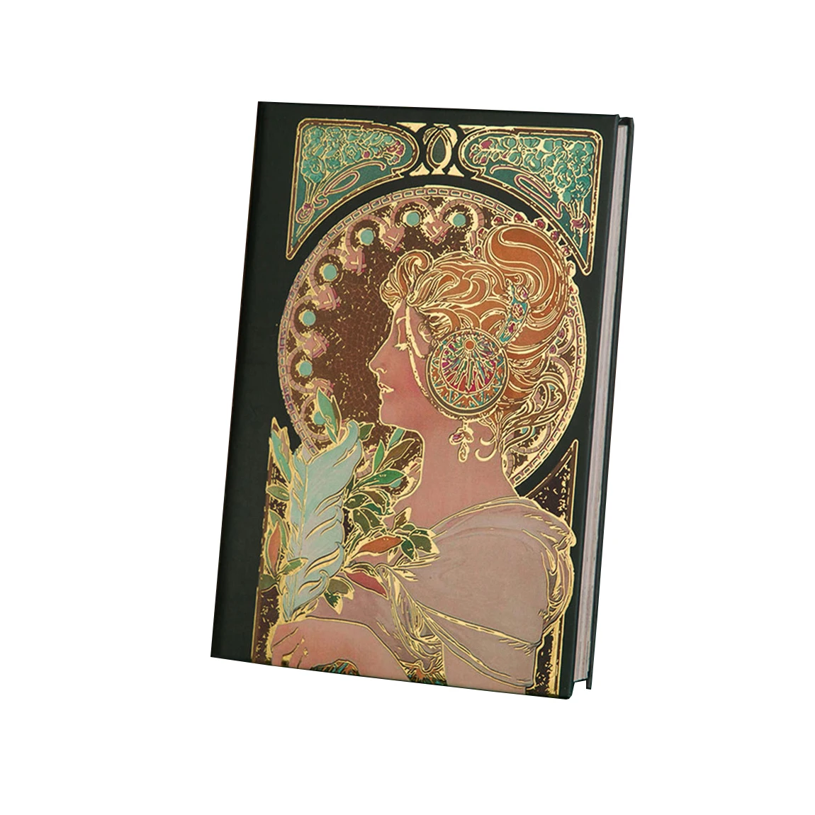 Custom Gold UV Coat Printing Vintage Notebook Journal Girls Gilding Embossed Notebook With Logo