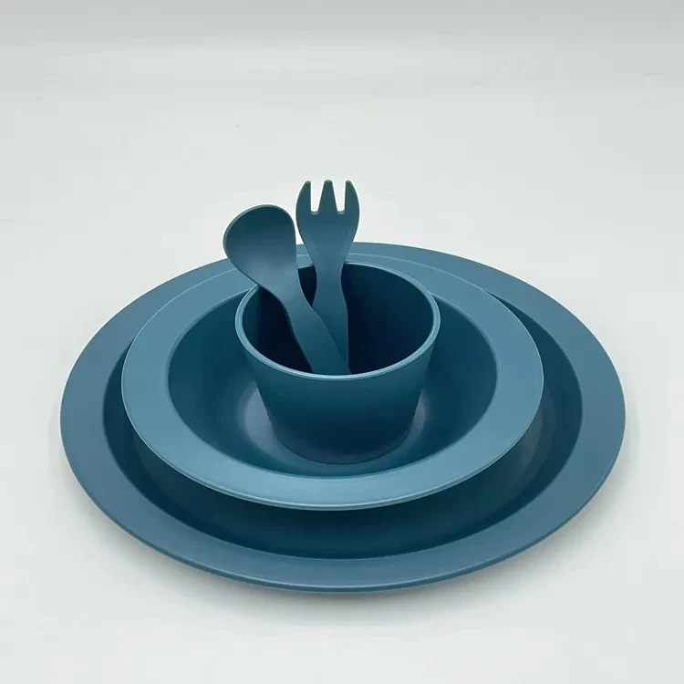 BPA Free Tableware Kids Dinner Plate set  Feeding Children rPET Dinnerware Sets