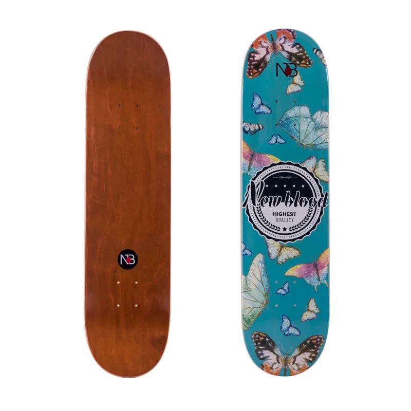 100% Canadian Maple Skateboard Decks Custom Graphic Professional Double Rocker China Manufacturer OEM Skateboards