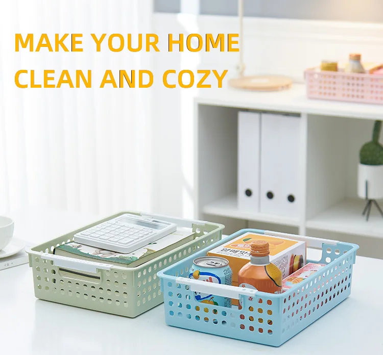 1 plastic storage basket kitchen