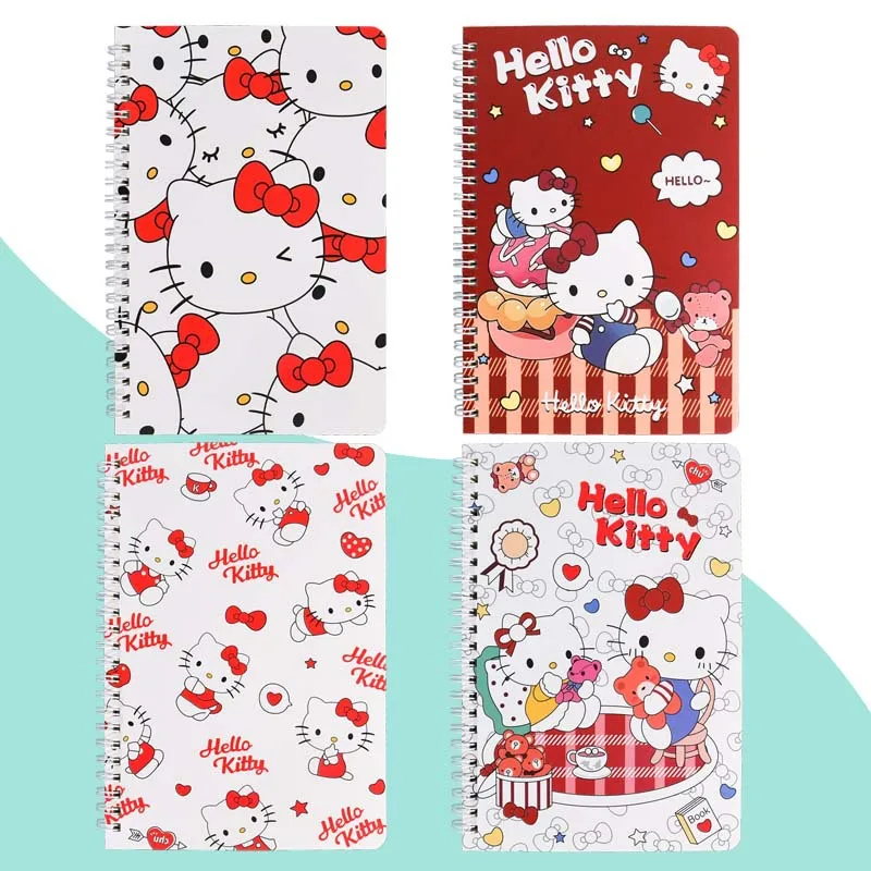 Cartoon Sanrioed KuromiKT My Melody Cinnamoroll Notes Student Cute Ins High Value A5 Coil Notebook Cute Notebook wholesale