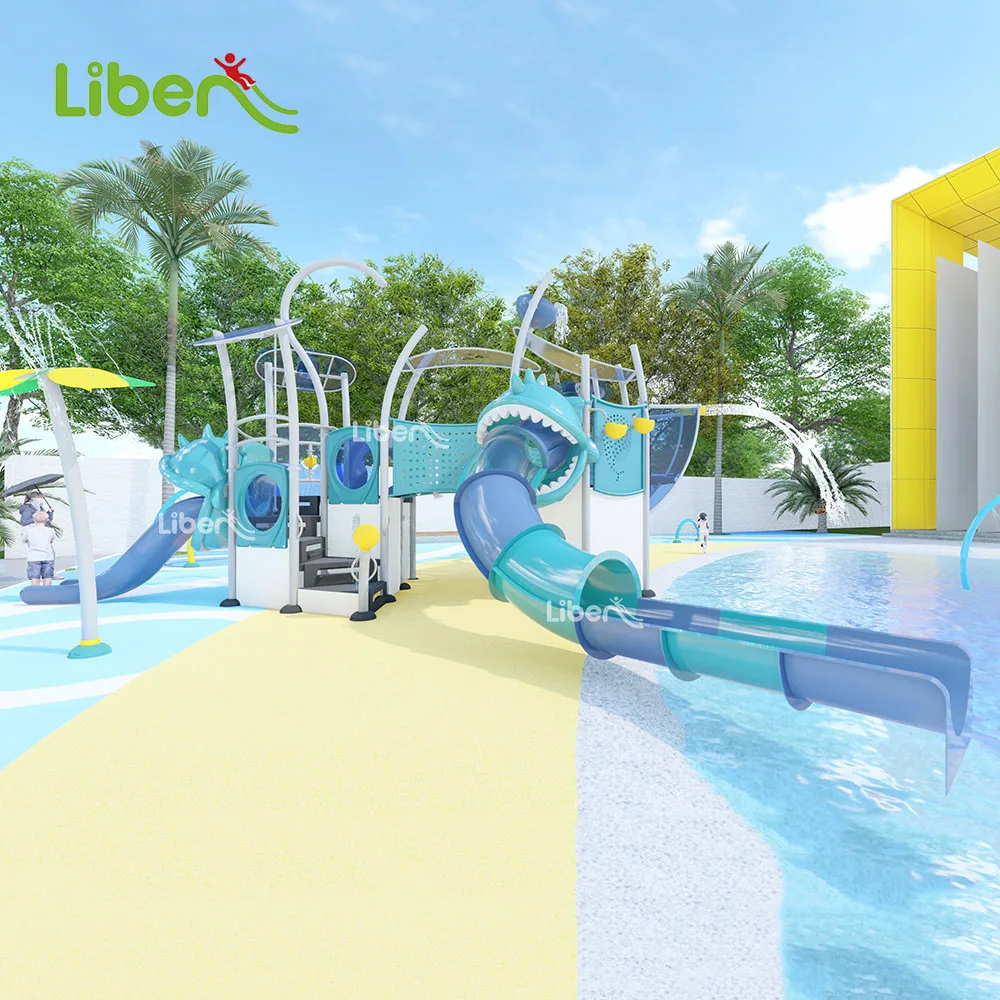 swimming pool water park kids commercial playground outdoor games design slides play equipment for sale