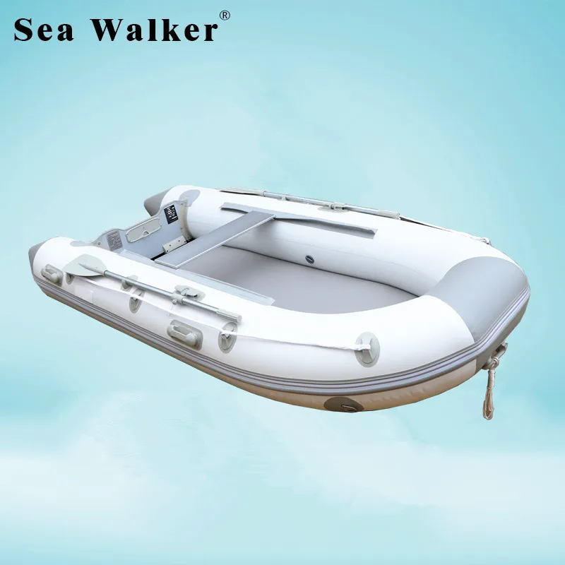 Seawalker 3.3M  CE approval Inflatable  Boat With Air Deck Floor Rowing Boat For FISHING AND ROWING