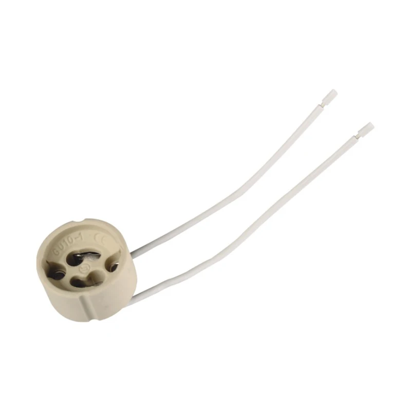 Hot Selling Plastic GU10 Lamp Holder For Wire Cable Socket Durable Using Heating Silicone With Fast Terminal Block And Bracket