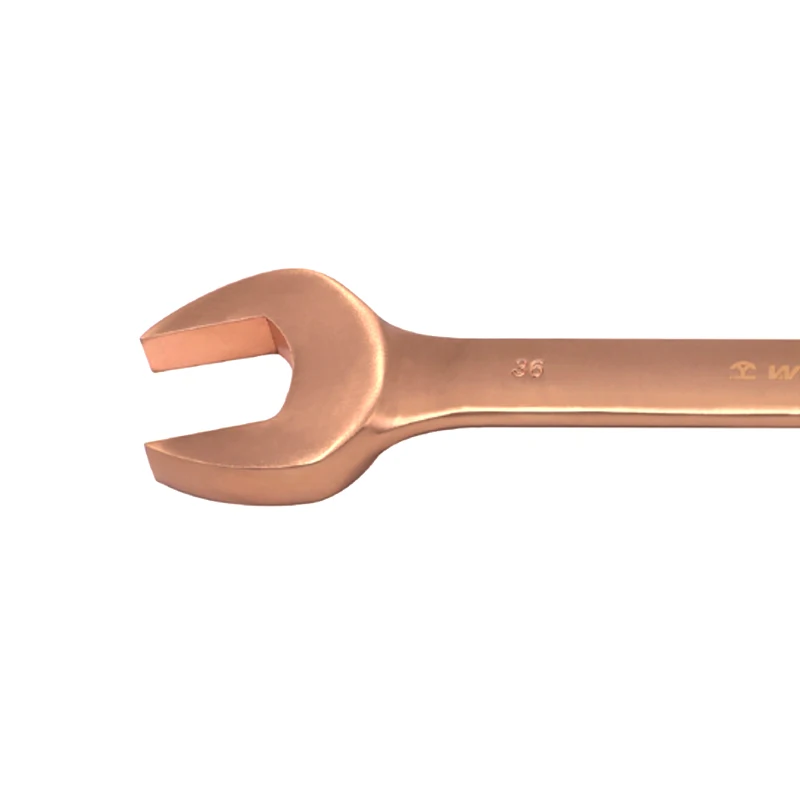 WEDO Hot Selling DIN BAM Certificate EX-plosion Combination Die-forged Beryllium Copper 15 degree Wrench for Safety Work