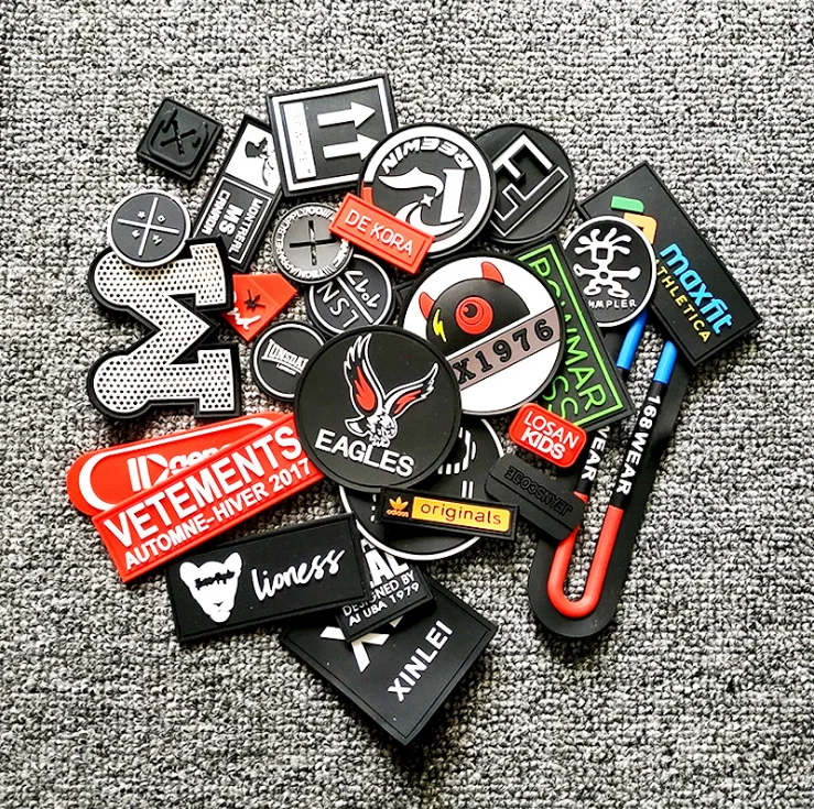 Custom Embossed 3D Silicone Soft PVC Rubber Patch