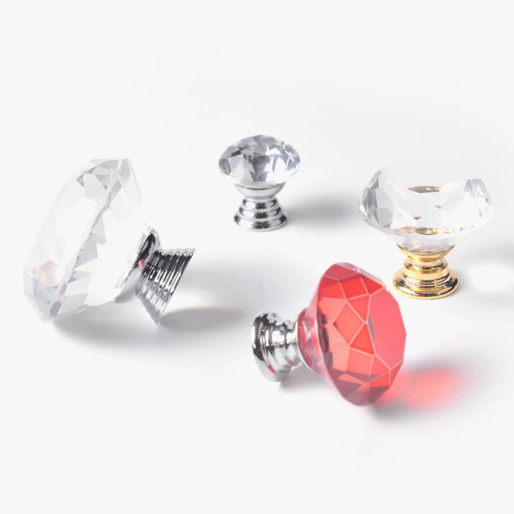 HJY Blue Vintage LuxuryPassage Privacy Door Crystal Ball Handle Knobs