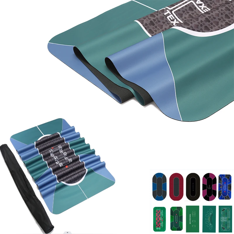 72*36inch Hot Sale Rubber Entertainment Roulette Wheel Poker Table Mat Green Felt Poker Cloth For Gambling