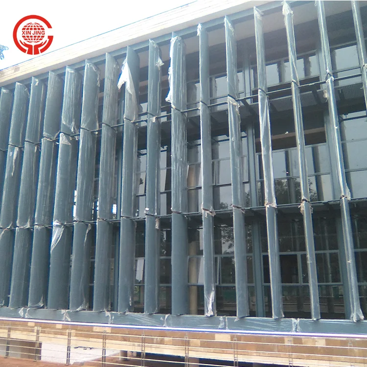 Outdoor Exterior Project 360 Degree Automatic Motorized Ventilation Aluminium Sun Shade Louver Shutter
