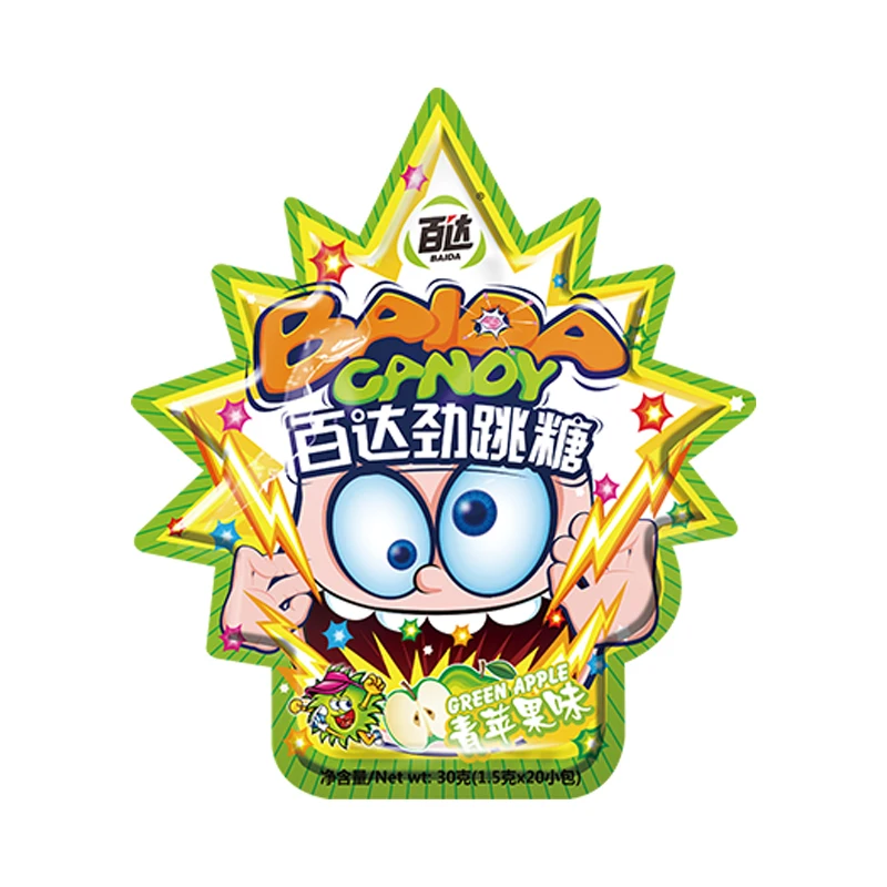 Оптовая продажа Детские снэки бомба поппинг сладкие конфеты-бренд baida с фруктовым
