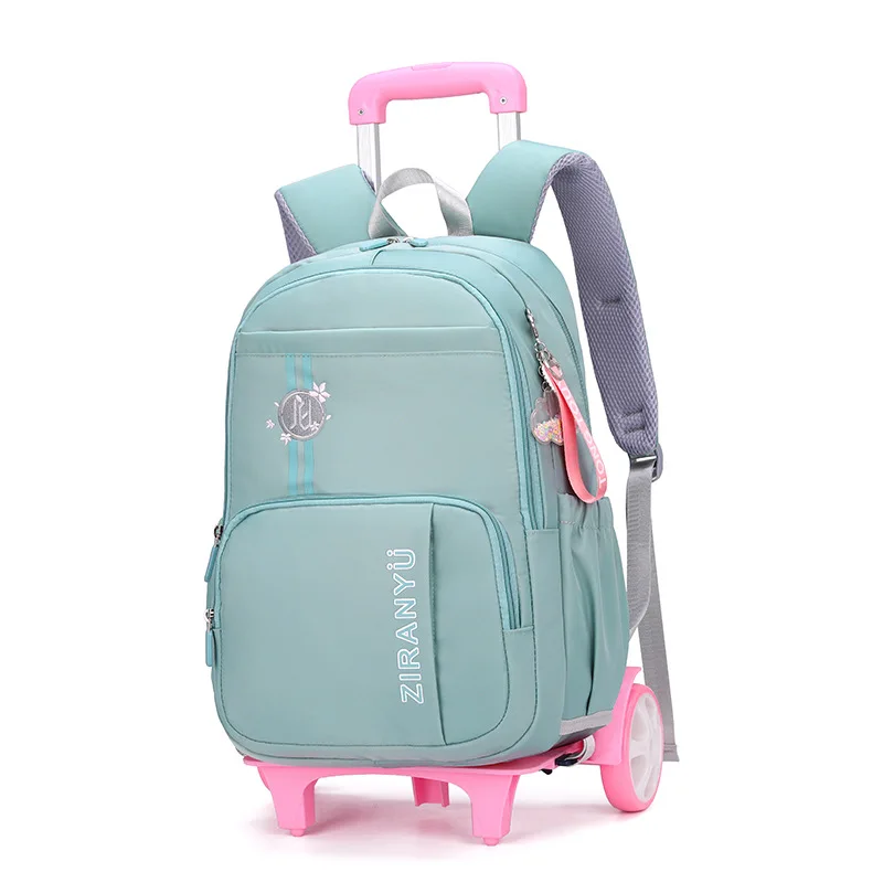 New middle and high school pull rod dual use six wheels can climb ladder