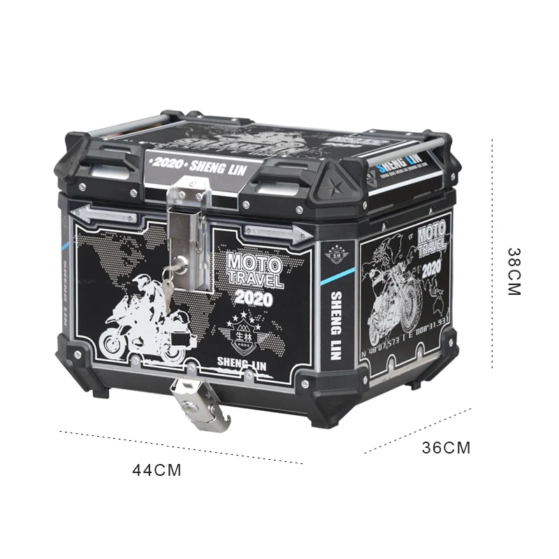 SHENGLIN X5 thread special aluminum alloy storage trunk case rear scooter top box side motorcycle tail bag reasonable price