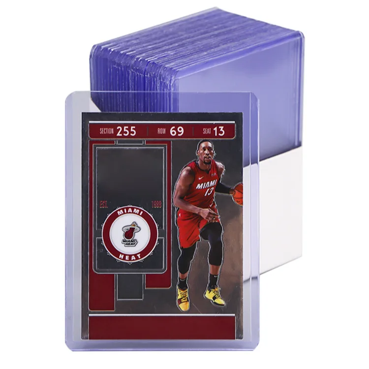 Explosive transparent frosted game card protective film double-sided covered card sleeve custom 35PT-360PT acrylic card sleeve