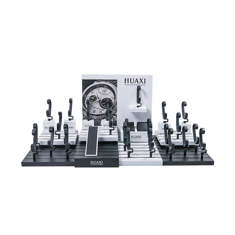 custom made watch display holder wooden watch window display