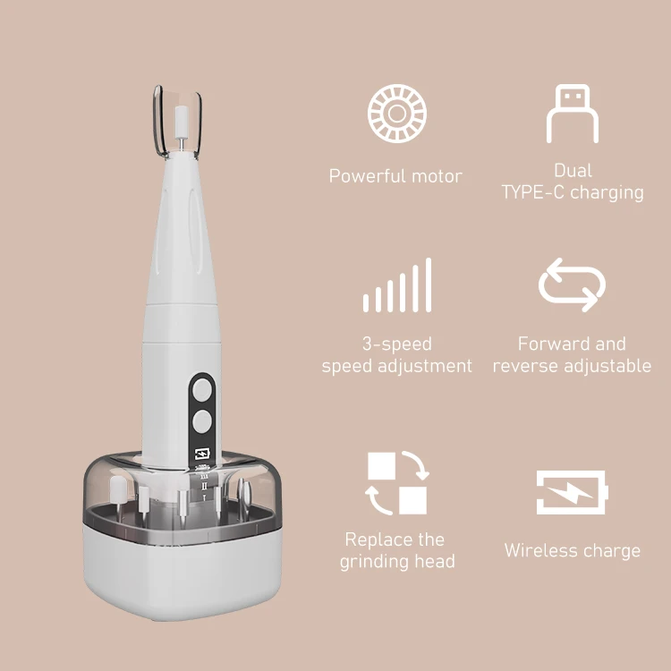 Machine Electric Professional Brushless Portable Rechargeable Set Cordless Nails Wireless Profesional Bit Pen For Nail Drill