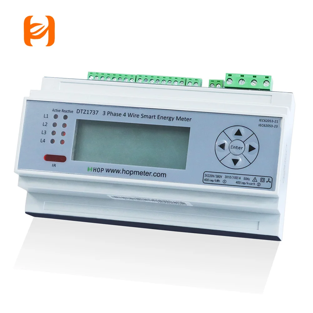 Интеллектуальный Электрический измеритель RS485, многоканальный счетчик энергии