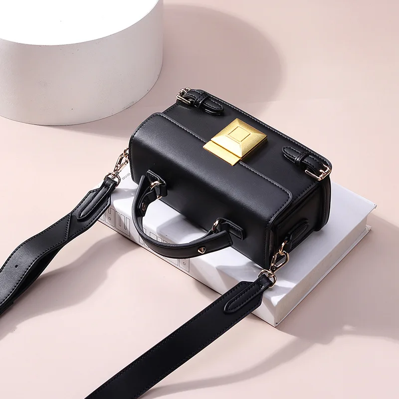 Genuine leather handbags for women luxury square handbag sling wholesales trendy shoulder cross custom small ladies hand bags