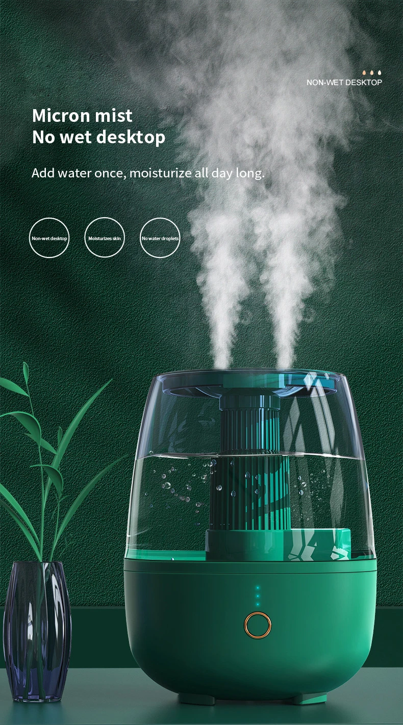 Newest OEM/ODM Wholesale Super Quiet Intelligent AI Voice Control Dual Mist Air Humidifier for Household Office