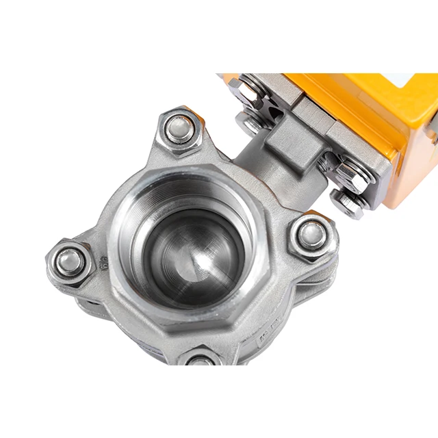 2 3 Way PVC Stainless Steel Electric Actuated Butterfly Valve Actuator Operated Ball Valve 1/2' 3/4' 1' 2' 3' 12V 24V 220V