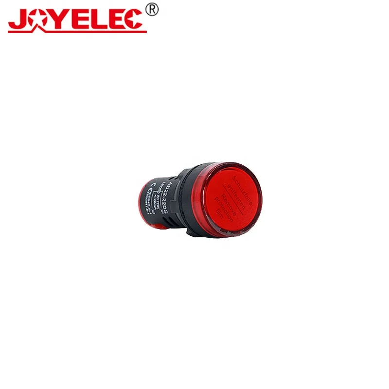 JOYELEC AD22-22DS Indicator Light 22mm Signal Lamps Red Equipment Signal Pilot Lamp Indicator Light