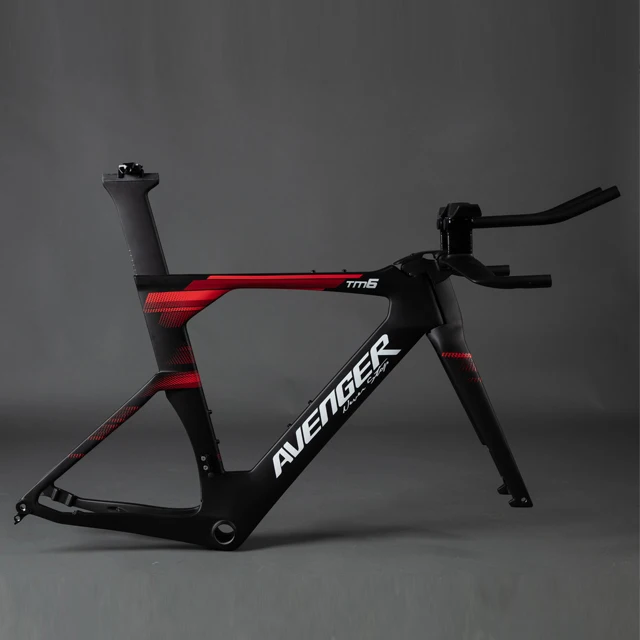 High End Avenger Hongfu Bike TT Stem Cover TT Bike Frame Carbon Time Trial Disc Triathlon TT Carbon Bike Frame