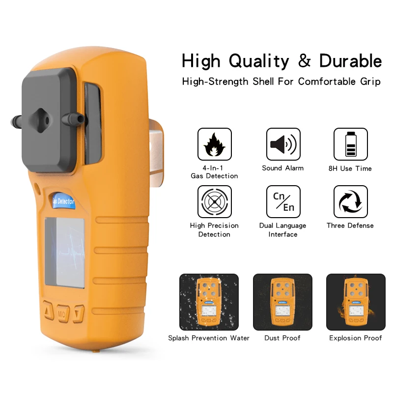 Portable multiple gas detector methane gas detector toxic gas analyzer