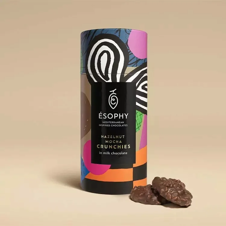 Sustainable Dry Fruits Almond Cylinder Packaging Paper Craft Box For Food Custom Chocolate Cake Boxes And Packaging