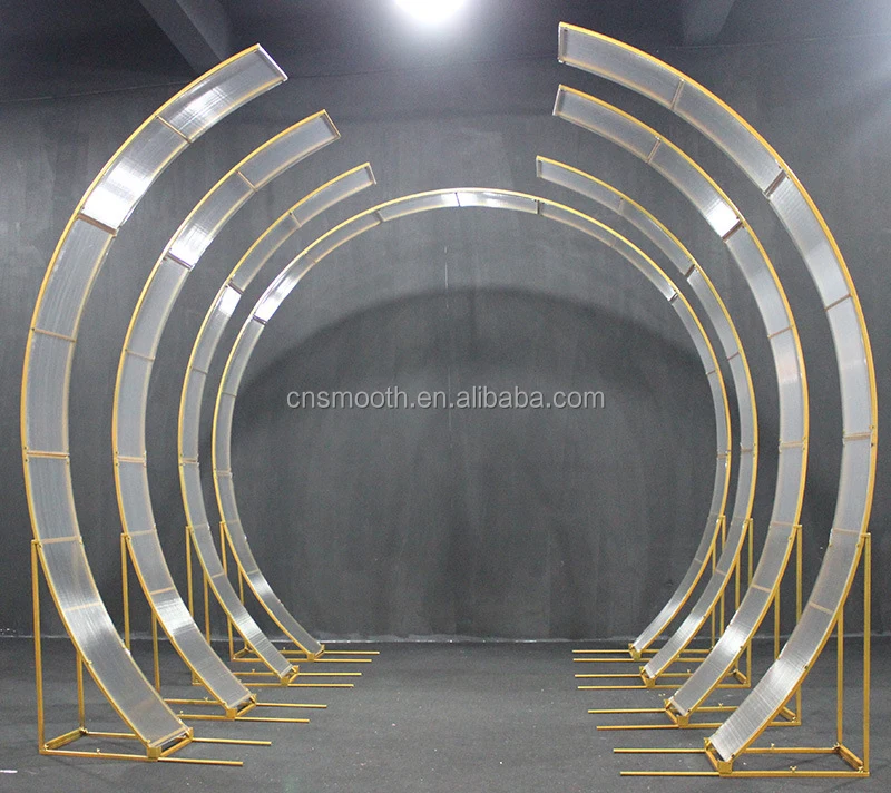 Wedding LED Arch Program Control Outdoor Wedding Arch Background Stage Decoration Metal Arch for Wedding Decoration