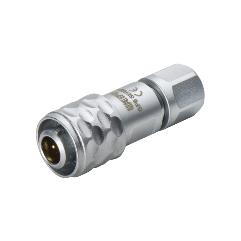 
Weipu SF6 series brass connector SF610B/P(S) waterproof male cable plug push - pull connector 