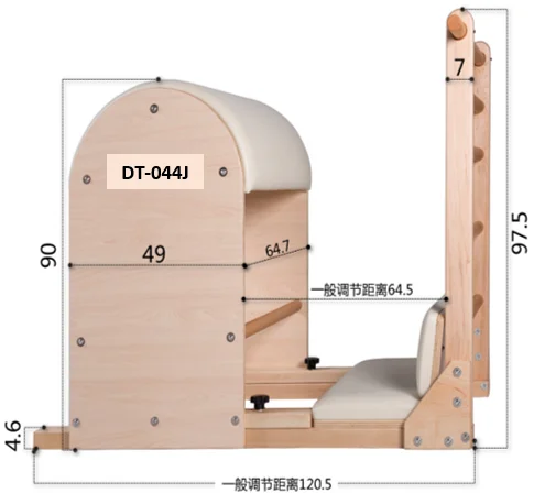 TITAN Commercial portable Yoga pilates reformer machine wooden ladder berral combo chair studio fitness