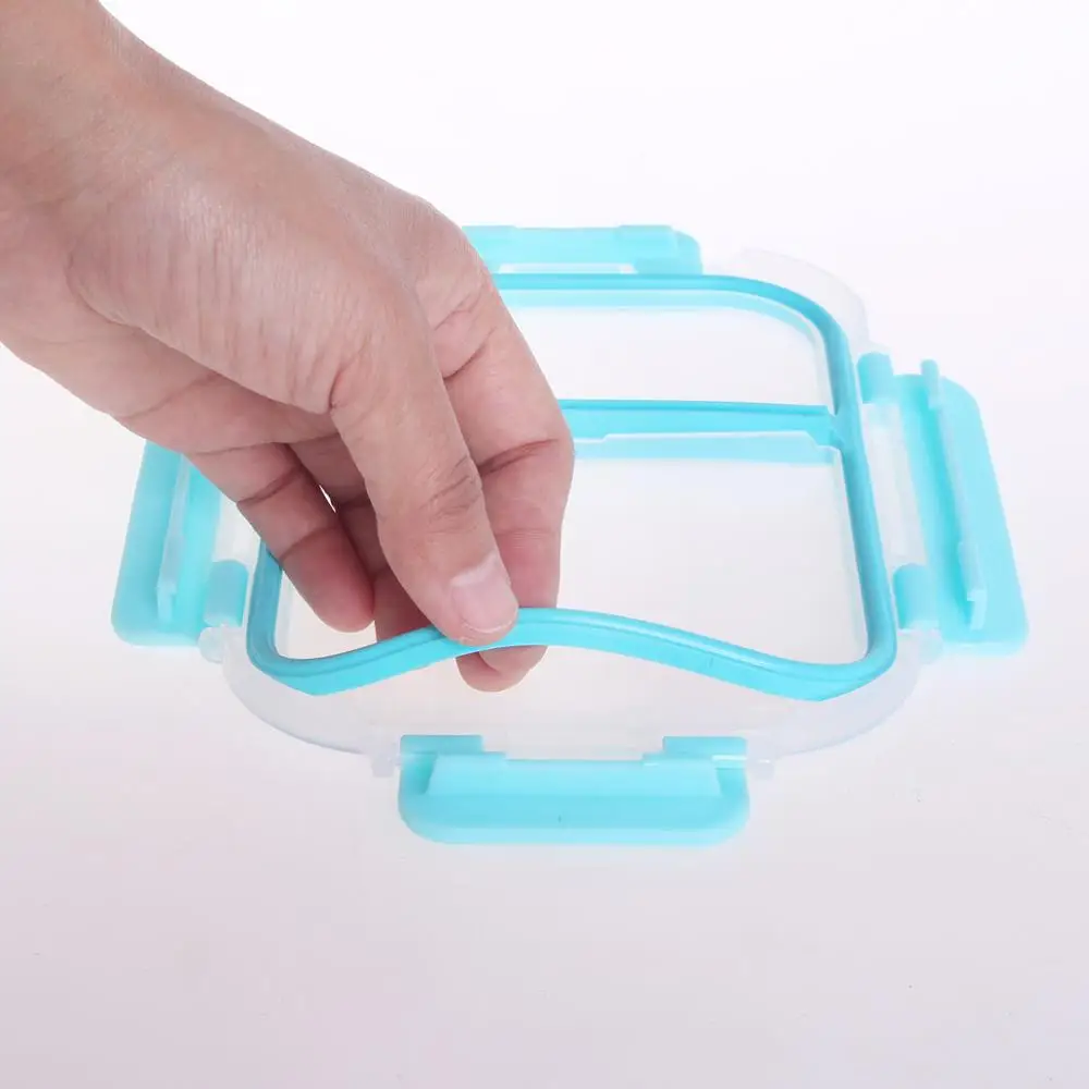 3 Pcs set glass food container divider storage airtight glass food lunch box