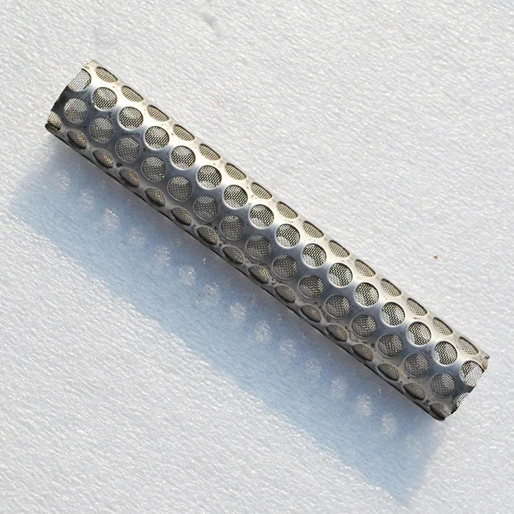 Corrosion resistance 304 316  stainless steel Perforated  round filter mesh tube Metal Filter Cylinder