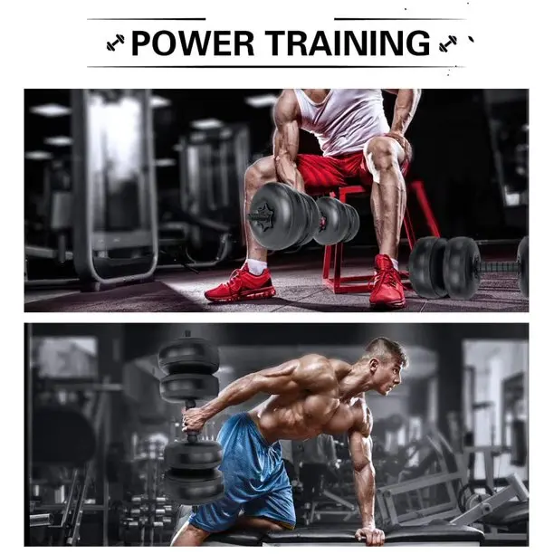 Water-filled Dumbbells Wholesale Gym Home Exercise Lifting Equipment Adjustable weight water filled barbell dumbbells pounds set