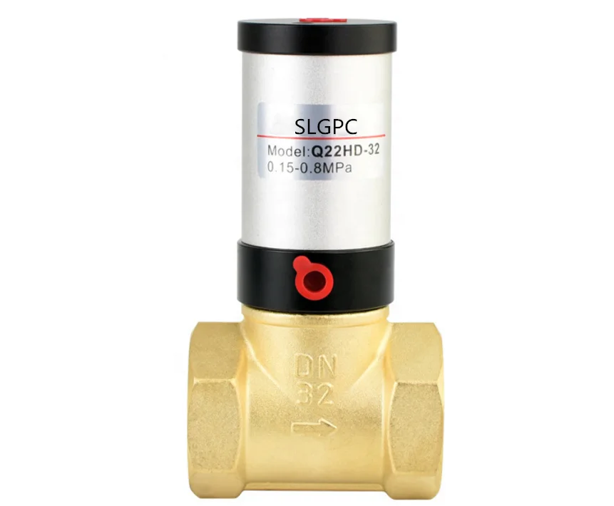 China factory SLGPC brand  Q22HD series Brass Pneumatic Air Control Valve Q22HD-32 Q22HD-20 Q22HD-25 Q22HD-15 Q22HD-40 Q22HD-50