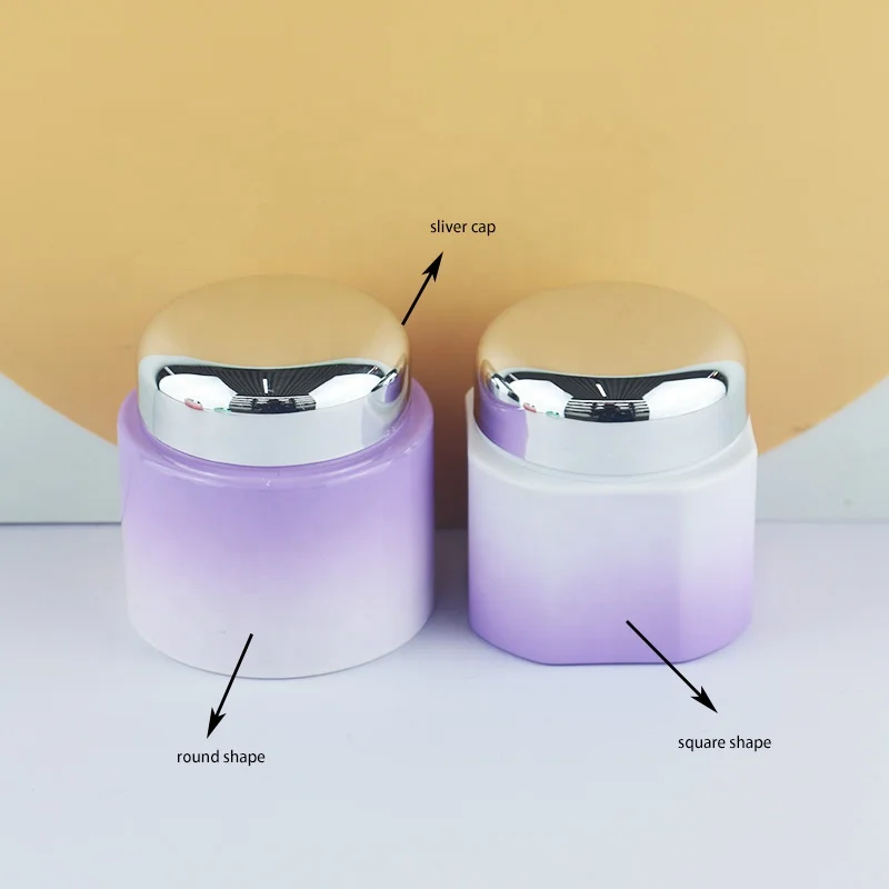 50g 50ml Flower Thermal Sublimation Rainbow Paint Pearlescent Rainbow Paint Gradient Color Glass Jar with Screw Cap