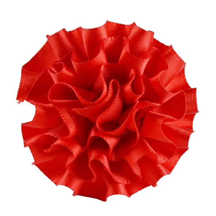 Custom high quality carnation ribbon flower decorative for dress
