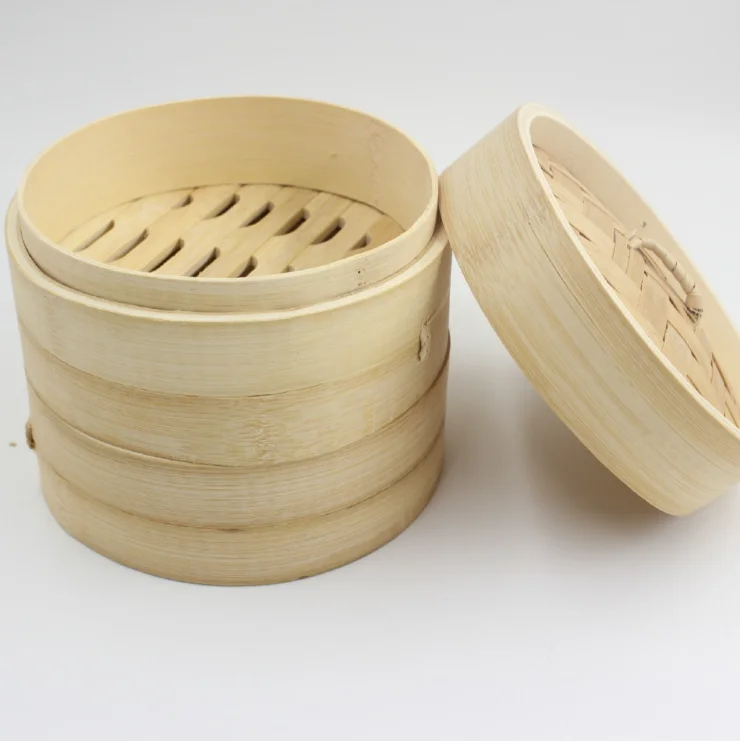 wholesale customized Handmade Food Steamer mini dim sum commercial layers steam bun chinese dumpling bamboo steamer basket