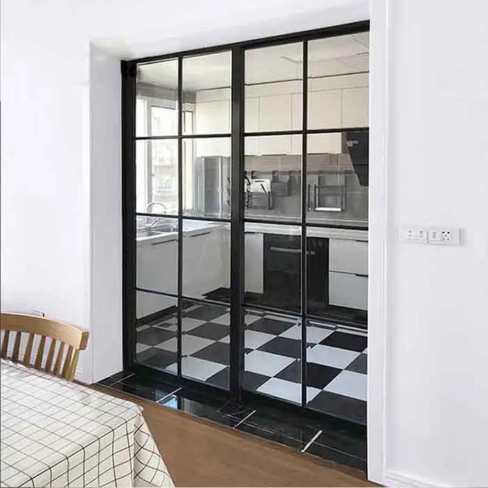 hot sale aluminum sectional design glass door garage  Interior Aluminium Sliding Glass Doors French Doors