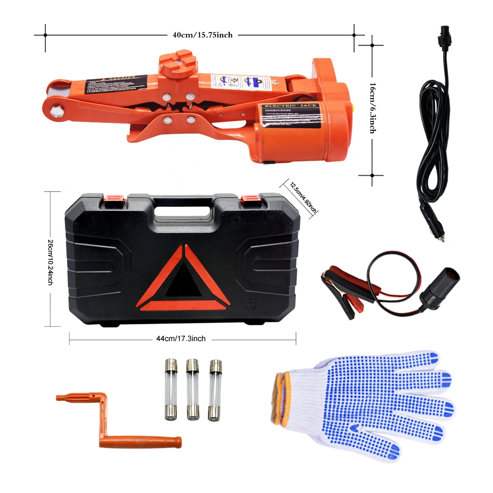 2T/3T 35cm  Electric Car Jack 12 V electric scissor jack for Car SUV