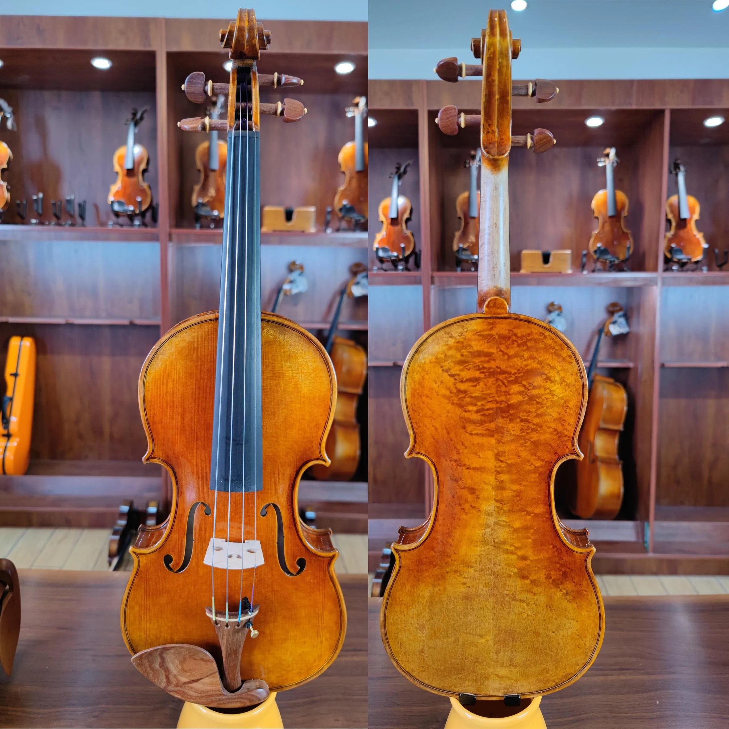 Factory Price Popular Handmade Beginner Maple 4/4 Violin
