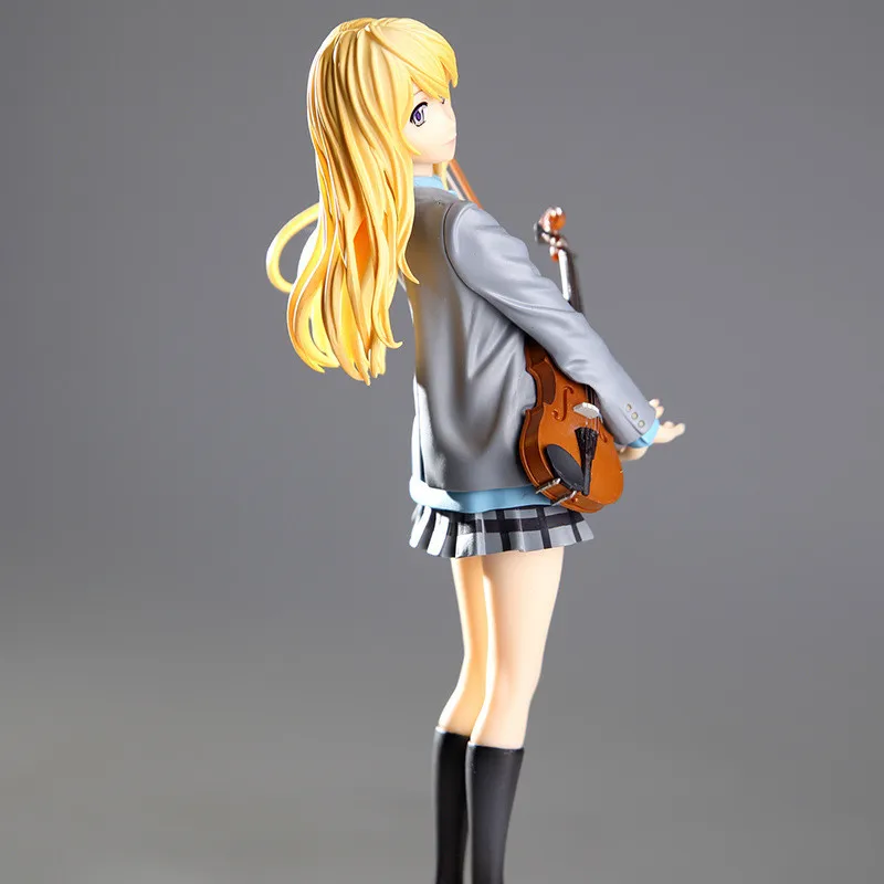 
20cm Your Lie in April Action Figure Kaori Miyazono Cartoon Doll PVC Anime Girl Figurine 