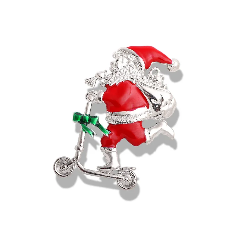 Wholesale Crystal Christmas Brooch Pin Gold Snowflake Women Jewelry Men Gift Brooches