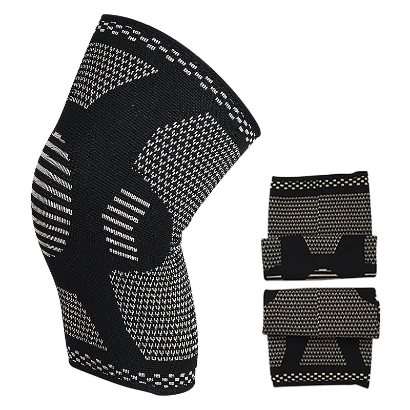 A Set Professional Cooper Infused Custom Sport Compression Knee Brace Palm Support Ankle Brace Ankle Sleeve