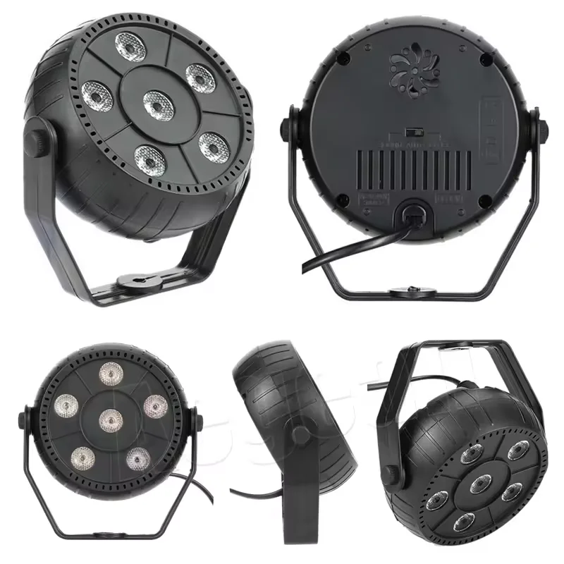 Wholesale 6X1W Rgb 3In 1 Plastic Led Par Light For Indoor Party