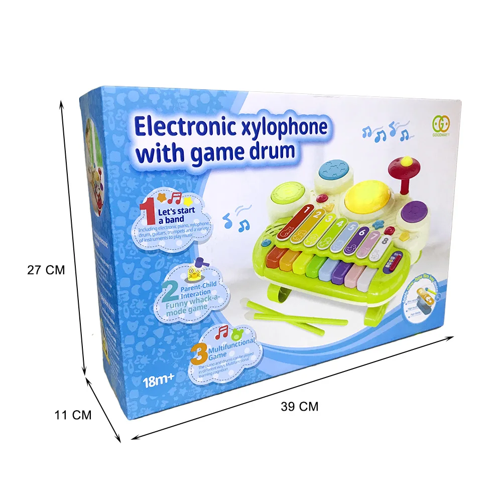 Musical Toys Plastic Piano Drum Set & Xylophones Kids Learning & Play Musical Instruments Baby Toy for Sale