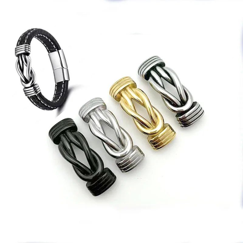 Brass Gold Slider Beads Spacer Beads For DIY Jewelry Making 3mm Hole End Caps For Milan Cord Bracelet