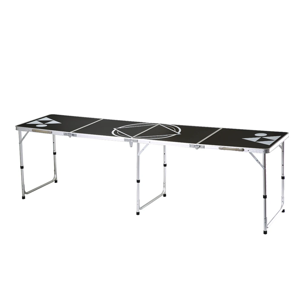 Custom print mdf outdoor foldable aluminum beer pong game table