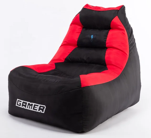 Bean Bag Chair Lazy Sofa Gaming Bean Bag Chair Covers with Side Pockets