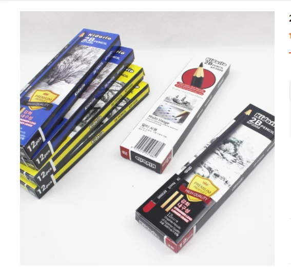 Wholesale students wood standard sketch pencils with eraser for sketching drawing